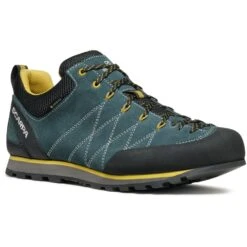 Scarpa Crux GTX Approach Shoes - Petrol/mustard