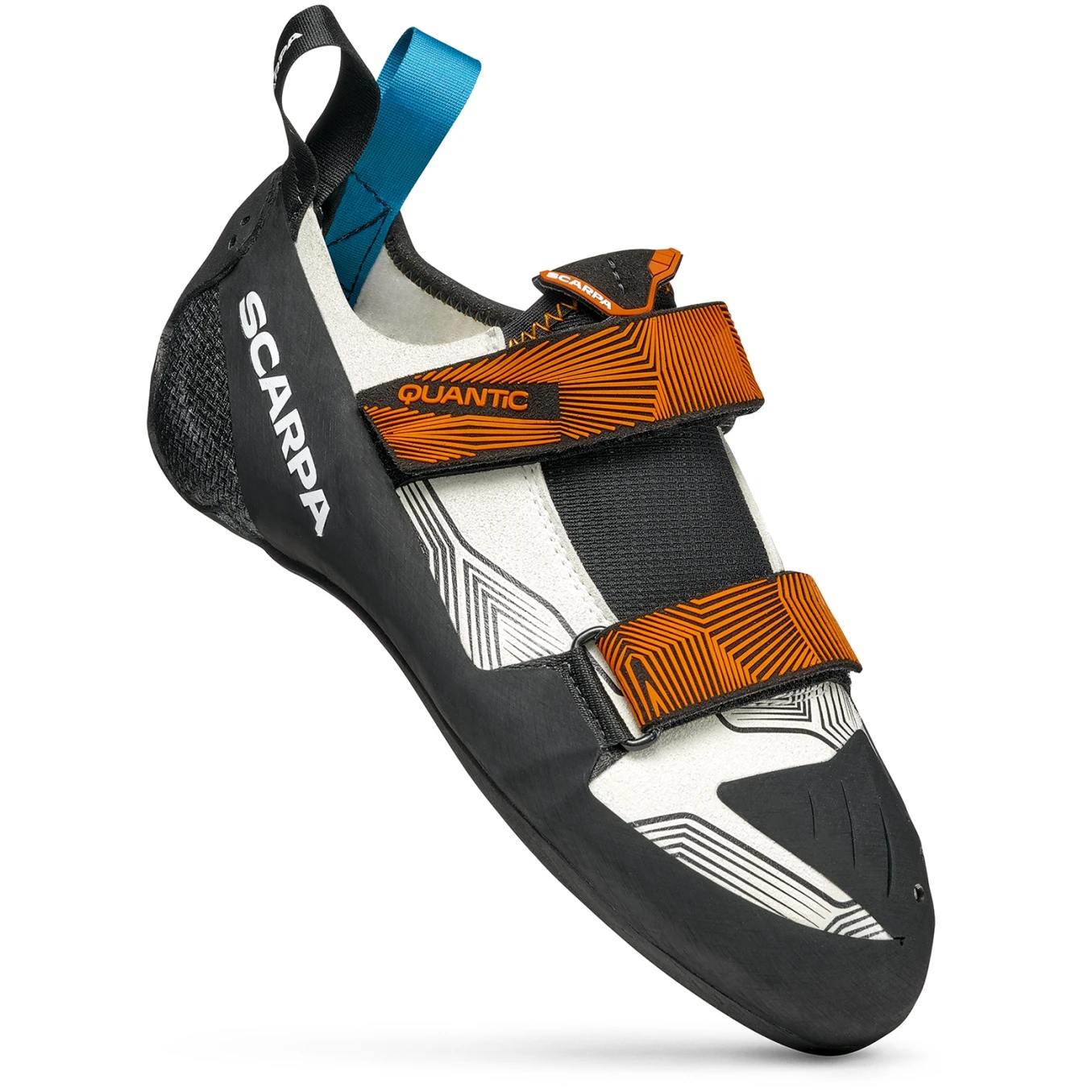 Scarpa Quantic Climbing Shoes - Dust Gray/mango - Image 2