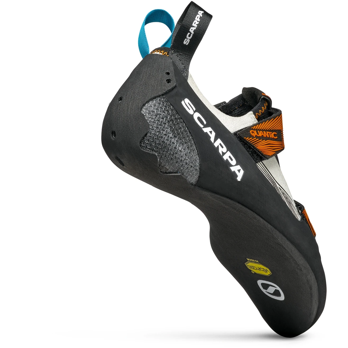 Scarpa Quantic Climbing Shoes - Dust Gray/mango - Image 4