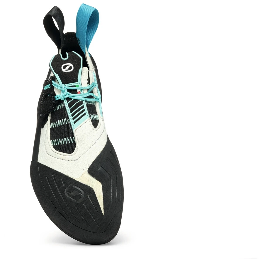 Scarpa Vapor S Women Climbing Shoe - Dust Gray/aqua - Image 3