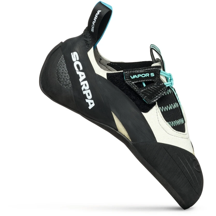 Scarpa Vapor S Women Climbing Shoe - Dust Gray/aqua - Image 2